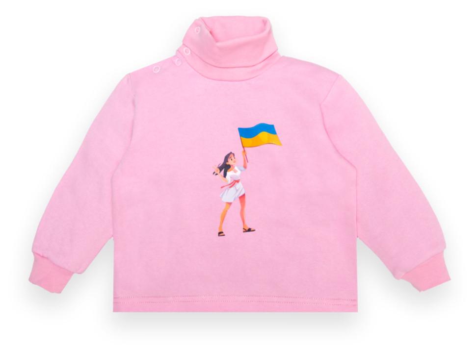 Водолазка дитяча бавовняна для дівчинки Gabbi Дівчинка 86 см Рожевий (13355)