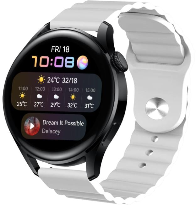 Ремешок Wave для Huawei Watch 3 White (22574-29)