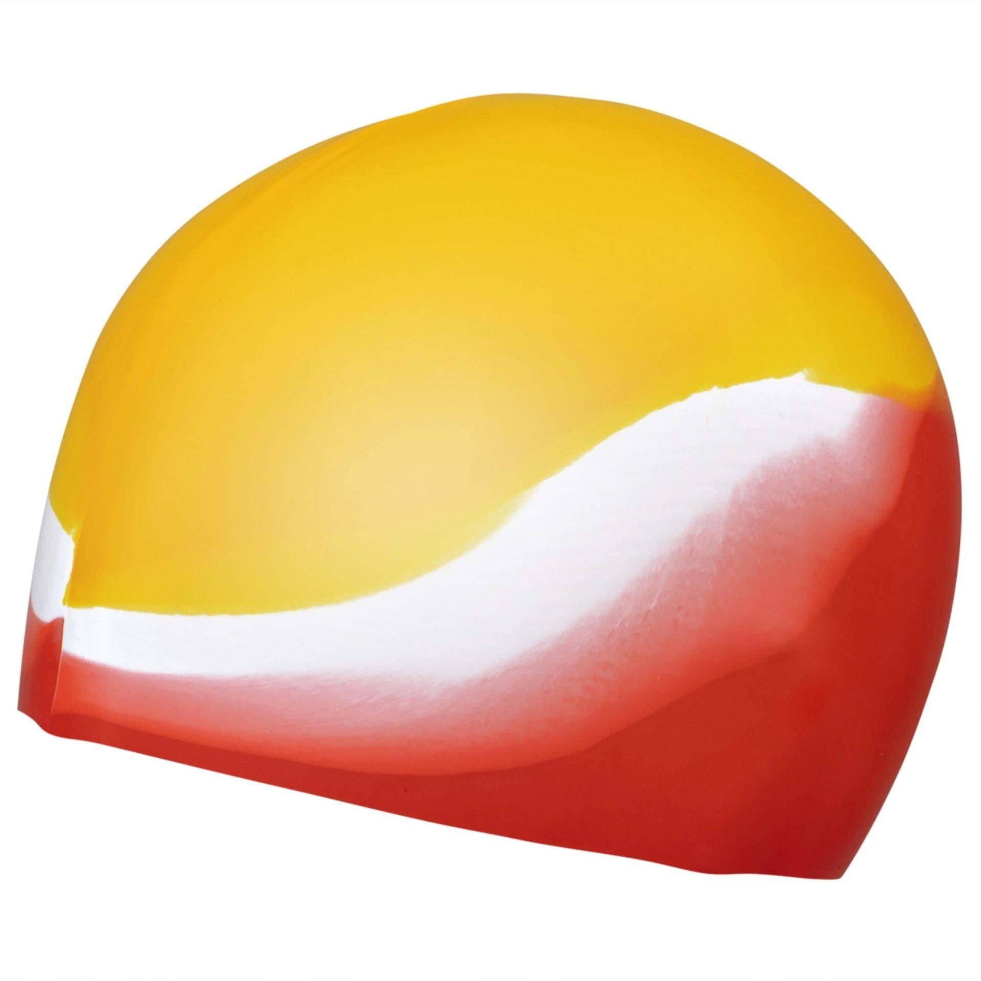 Шапочка для плавання OSPORT силіконова універсальна Жовто-червоний (26049) - фото 1
