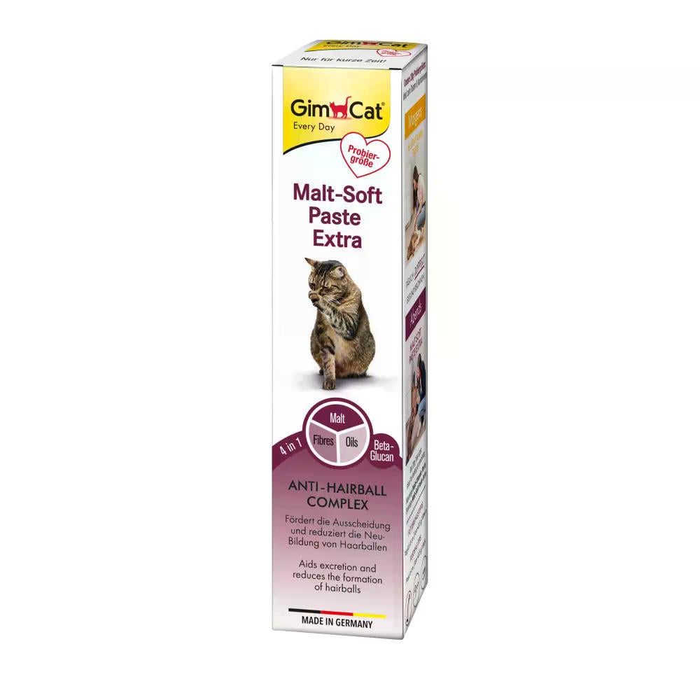 Паста для вывода шерсти из желудка кошек GimCat Malt-Soft Extra 20 г