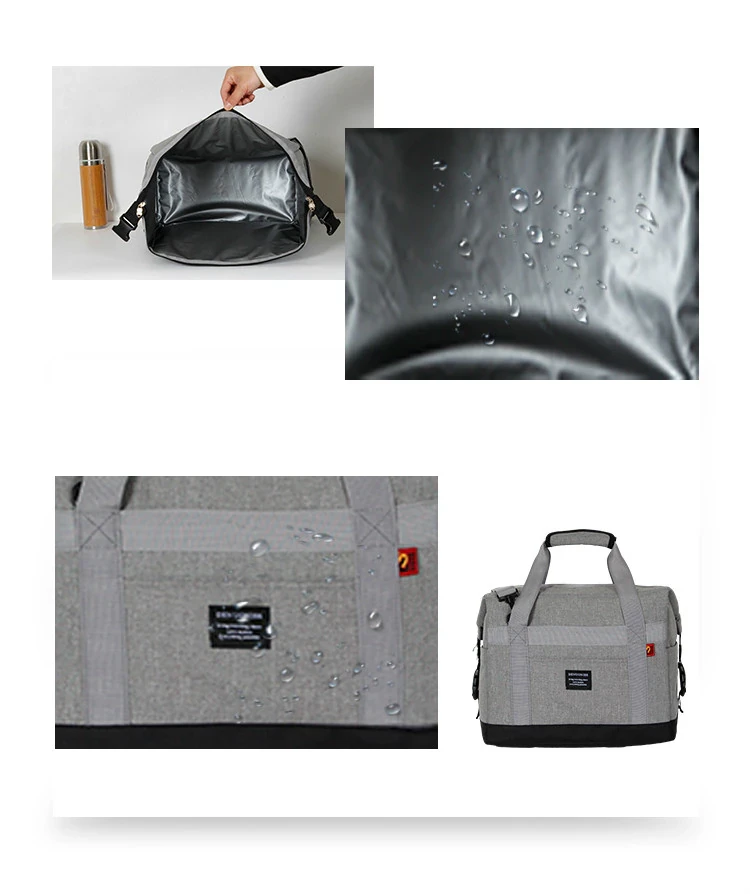 Термосумка-холодильник 30 Л (28-38*37*22 см), серая с регулируемым объемом - фото 8 Термосумка-холодильник 30 Л (28-38*37*22 см), серая с регулируемым объемом - фото 8