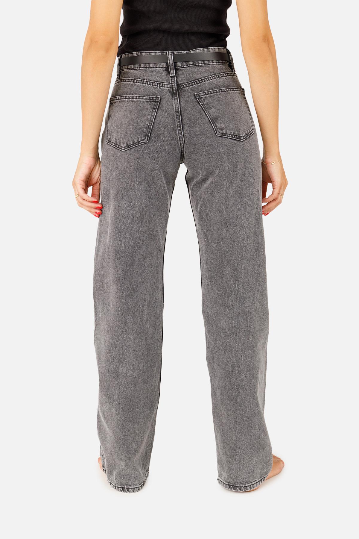Джинсы женские straight р. 48 Серый (SKT001012618) - фото 3