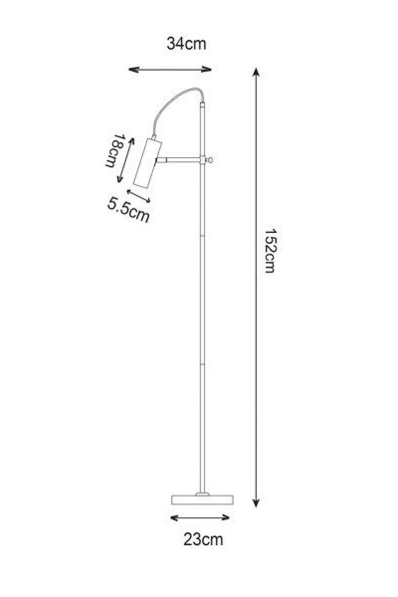 Торшер Zuma line F18014-GU10-BK - фото 2