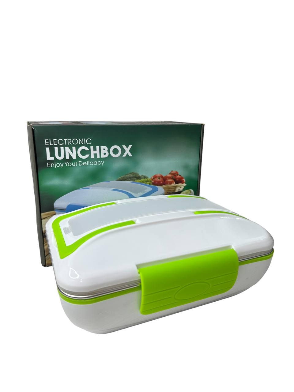 Ланч-бокс портативный The Electric Lunch Box с подогревом от сети 220 V 820 мл Зеленый - фото 5