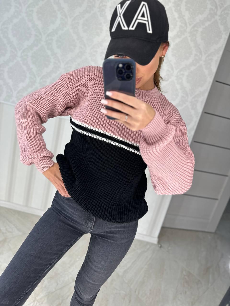 Свитер женский Дарина р. 48 Черный (312-нс)