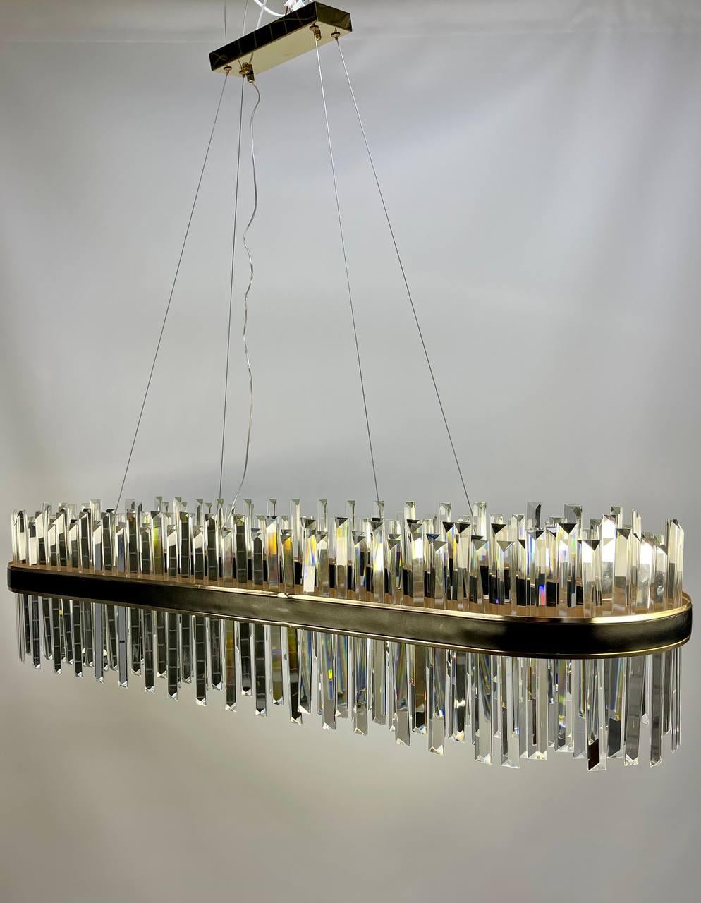 Люстра светодиодная Zilini HL1266/1200х350 Золотистый/Черный (24084142)