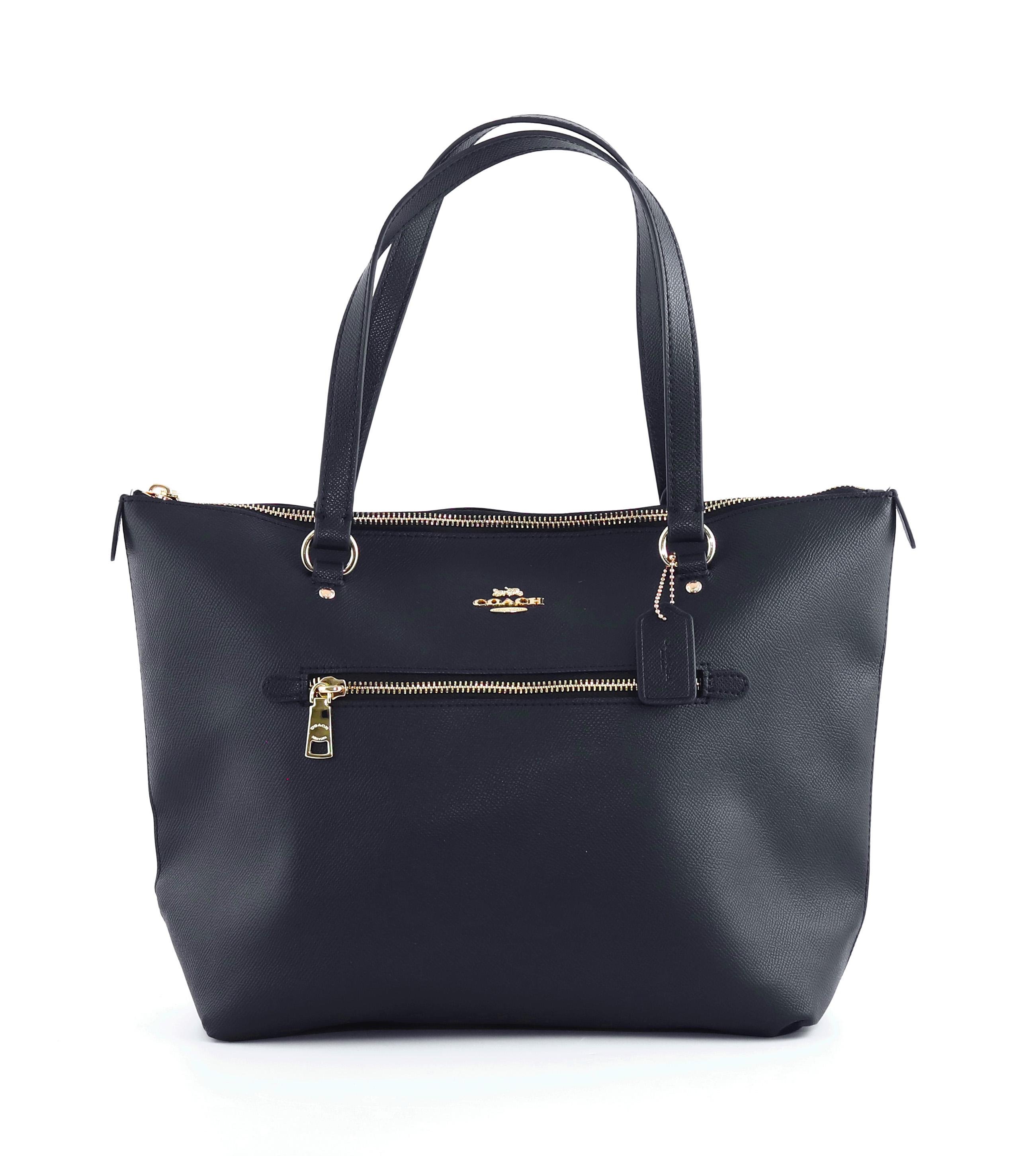 Женская кожаная сумка Coach Tote Gallery Tote Black - фото 1