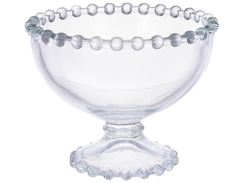 Пиала на ножке стеклянная прозрачная Bauble 11x9 см (BDI-992-014)