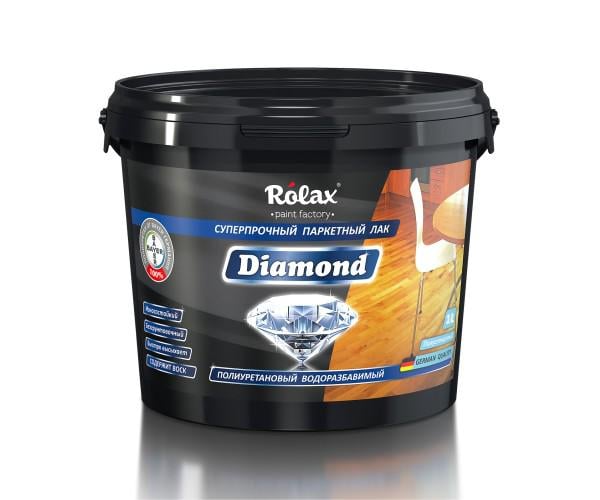 Лак паркетний поліуретановий DIAMOND 1 л Напівглянцевий (4882)
