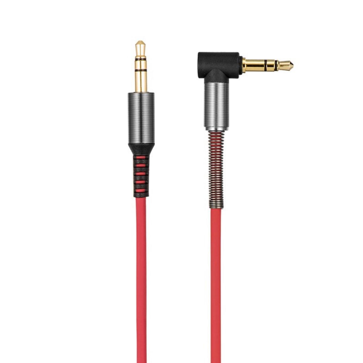 Кабель Hoco UPA02 AUX Spring Audio cable Red