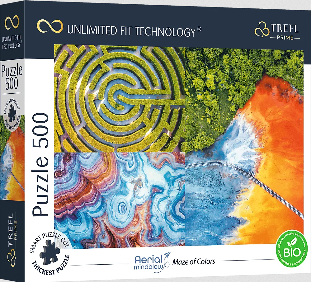 Пазл Trefl Безмежна колекція: Лабіринт кольорів 500 ел.