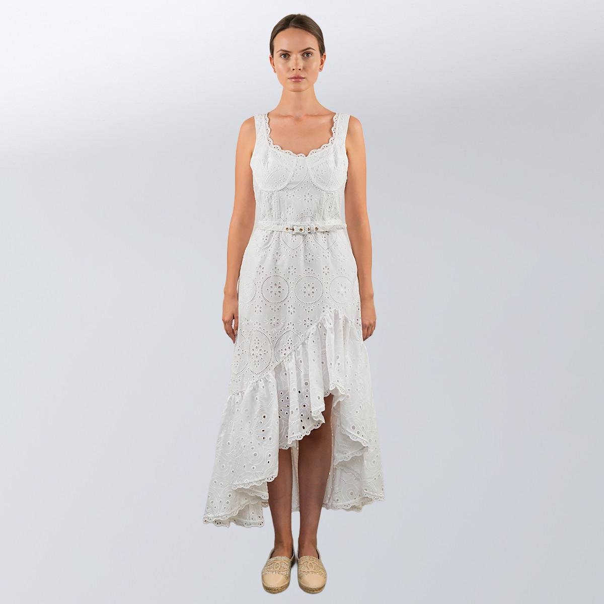 Сарафан жіночий повсякденний Charo Ruis S Білий (2797308257)