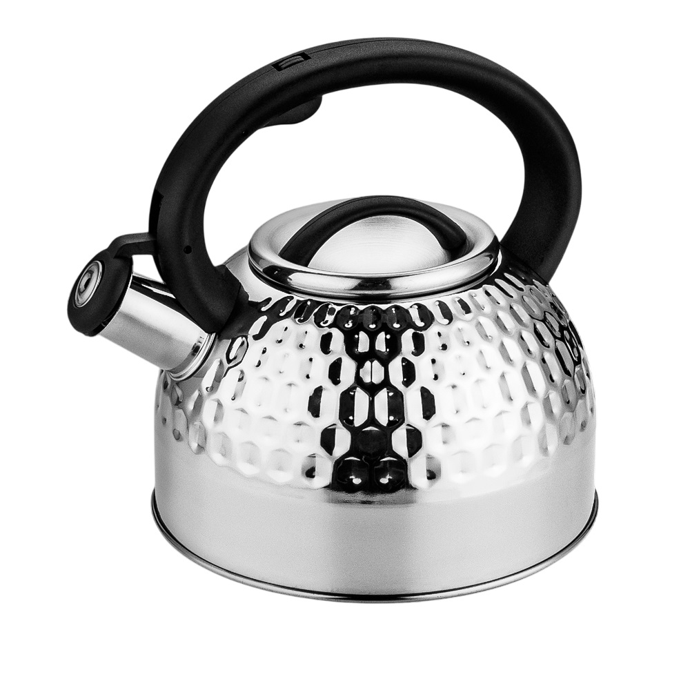 Чайник для плиты SteelArt с свистком капсульное дно нержавеющая сталь 2,5 л (03-MH-5177) - фото 3 Чайник для плиты SteelArt с свистком капсульное дно нержавеющая сталь 2,5 л (03-MH-5177) - фото 3