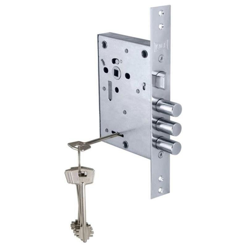 Замок сувальдный Kale 442L 5 ключей без ответной планки Хром (1714398694)