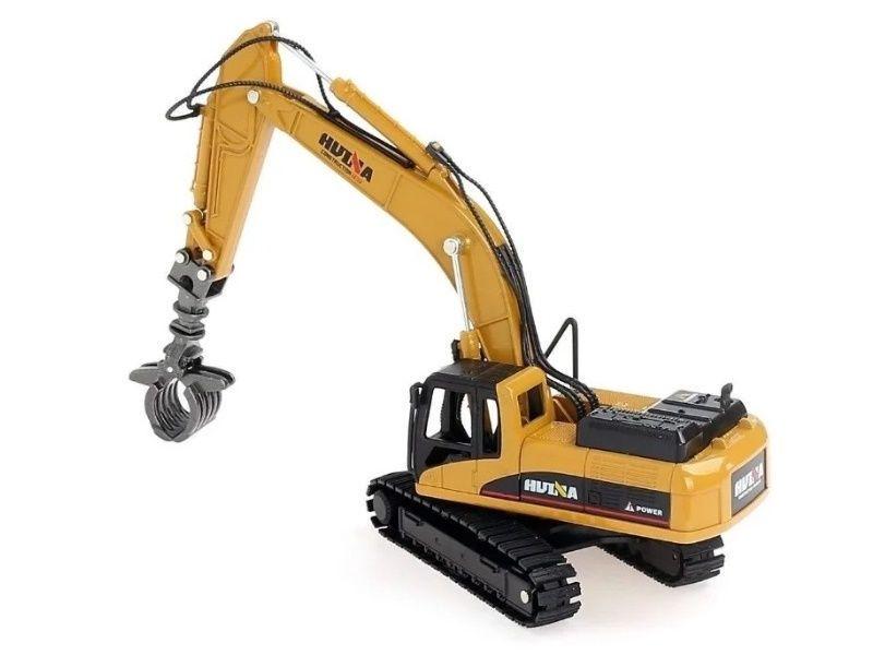 Машинка-экскаватор Hui Na Toys металлический с грейфером (1713) - фото 5 Машинка-экскаватор Hui Na Toys металлический с грейфером (1713) - фото 5