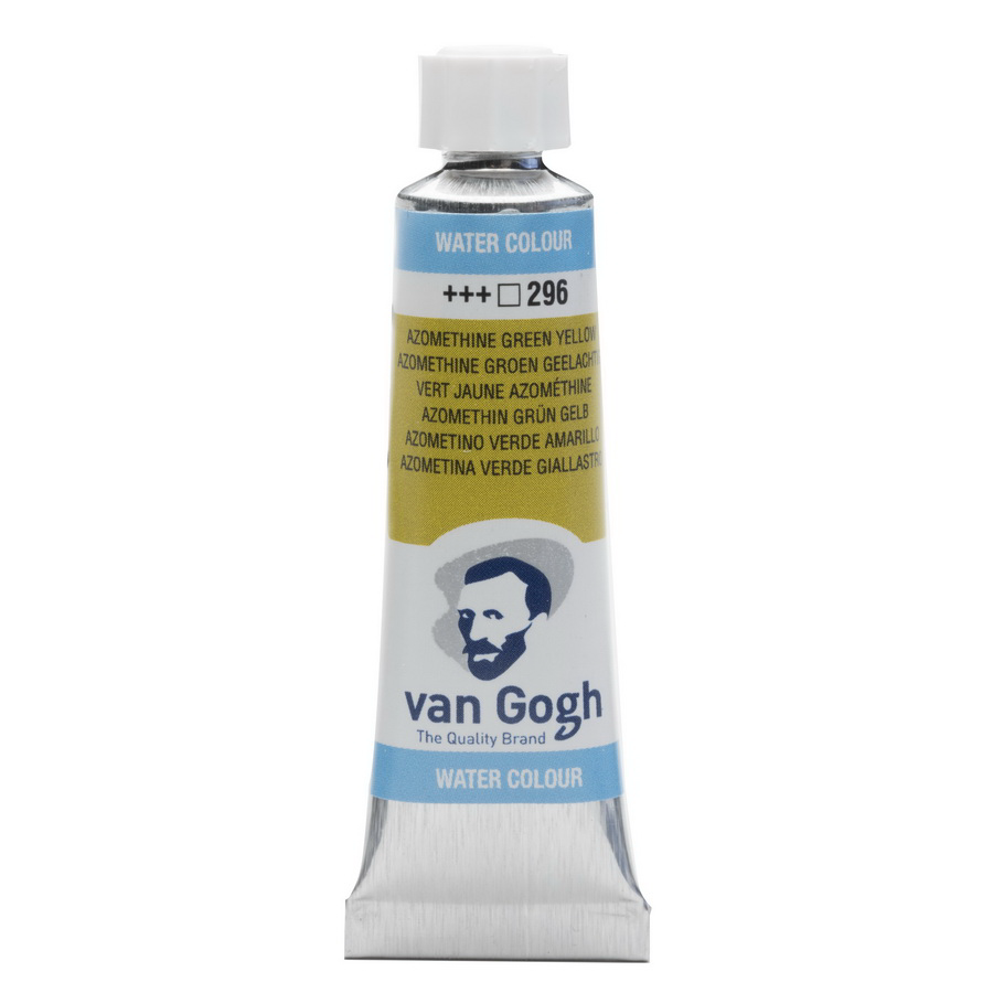 Фарба акварельна Rosa Van Gogh туба 10 мл 3 шт. 296 Азометин зелено-жовтий (8712079417697 20012961)