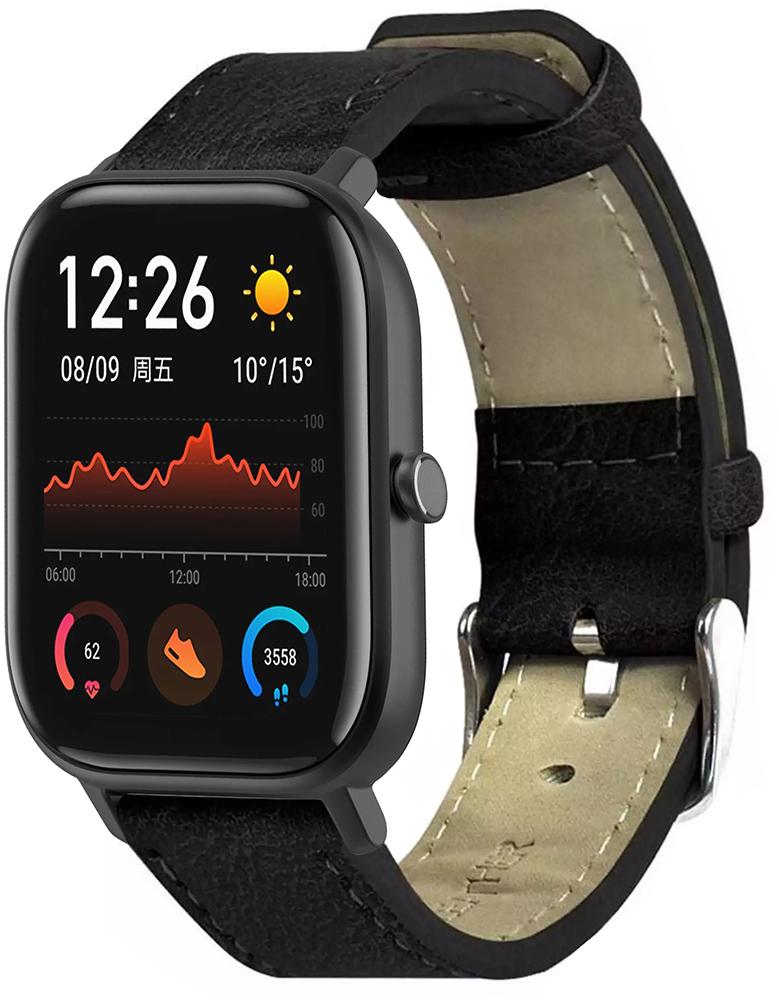 Ремешок кожаный Classico Retro для Amazfit GTS (20612)