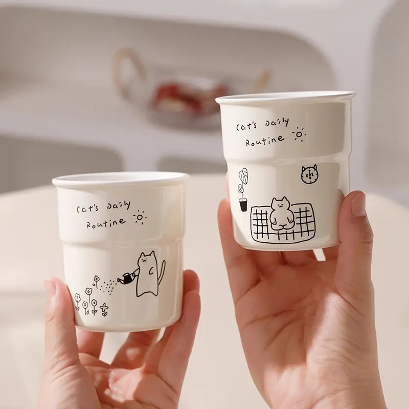 Кружка керамическая с силиконовой крышкой 250 мл (0608brown) - фото 3 Кружка керамическая с силиконовой крышкой 250 мл (0608brown) - фото 3