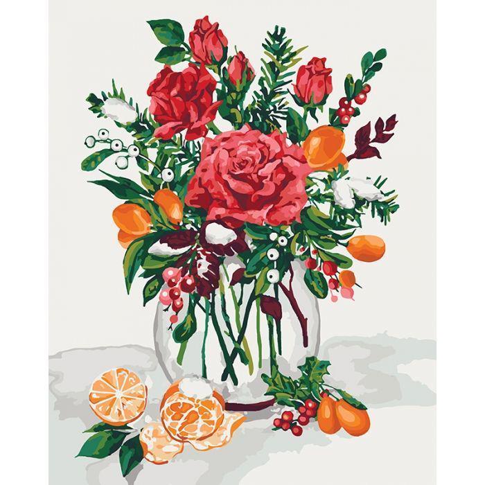 Картина по номерам Идейка Букети солодкий присмак праздника 40x50 см (skl-КНО3028)