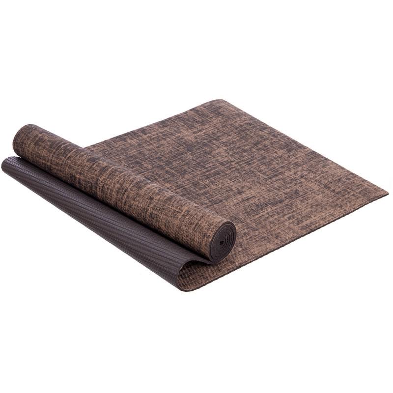 Коврик для йоги Джутовый Yoga mat Коричневый