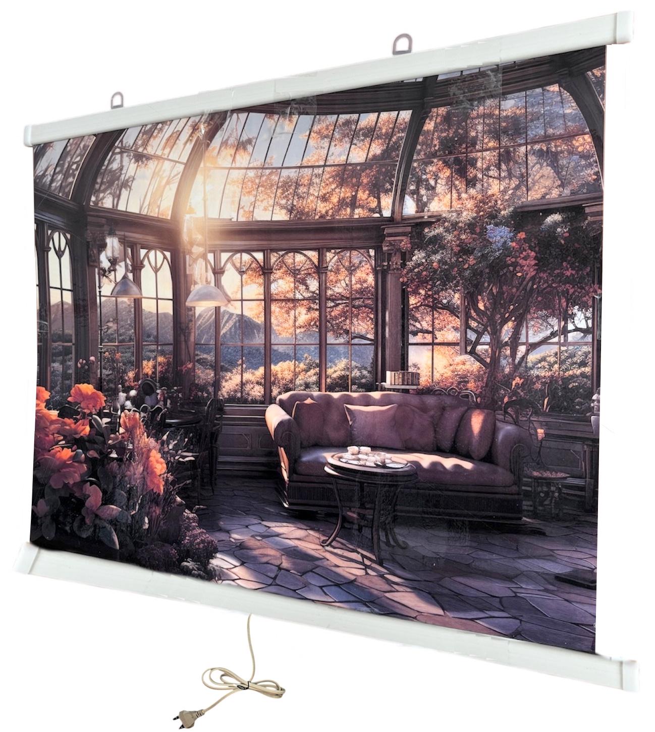 Обогреватель настенный с подогревом оранжерея 63х52 см Обогреватель настенный с подогревом оранжерея 63х52 см