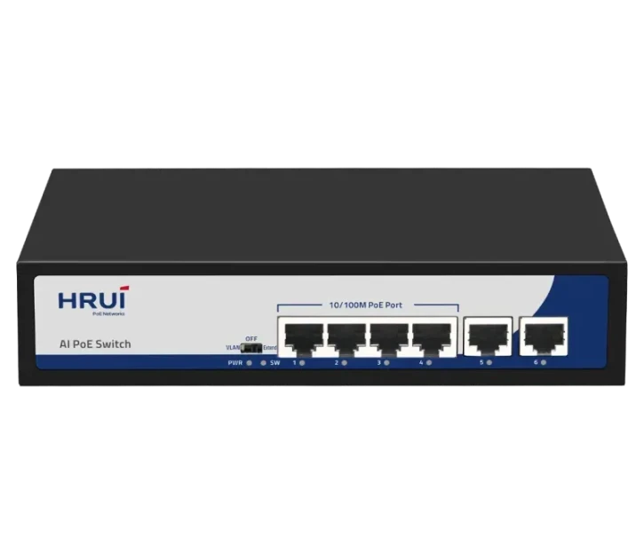Комутатор POE HongRui HR902-AF-42N 6-ти портовий (2993152853)