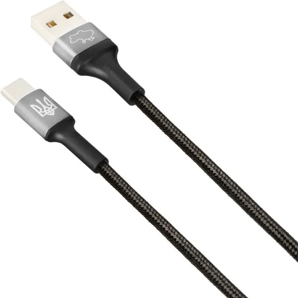 Кабель USB Gelius Strong Ukraine Cable USB to Type-C GP-UCN002C 3A 1,2 м Black - фото 2