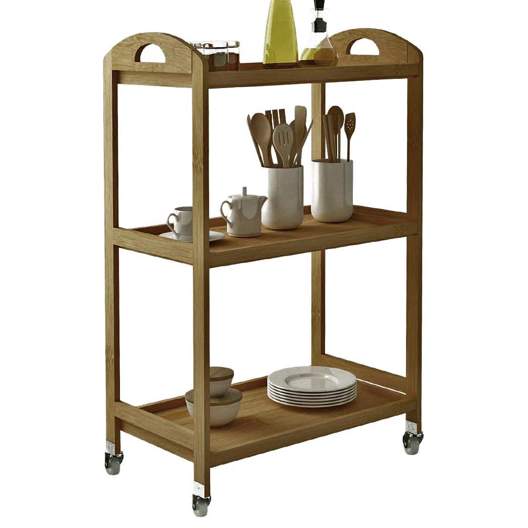 Столик сервірувальний з дерева Копенгаген 3 Сієна (ЭТК-300105)