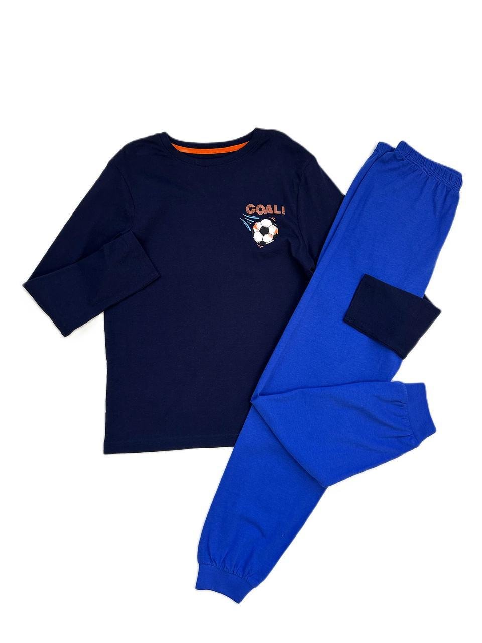 Піжама для хлопця PRIMARK Play Station лонгслів та штани 146 см Чорно-синій (2548909250)