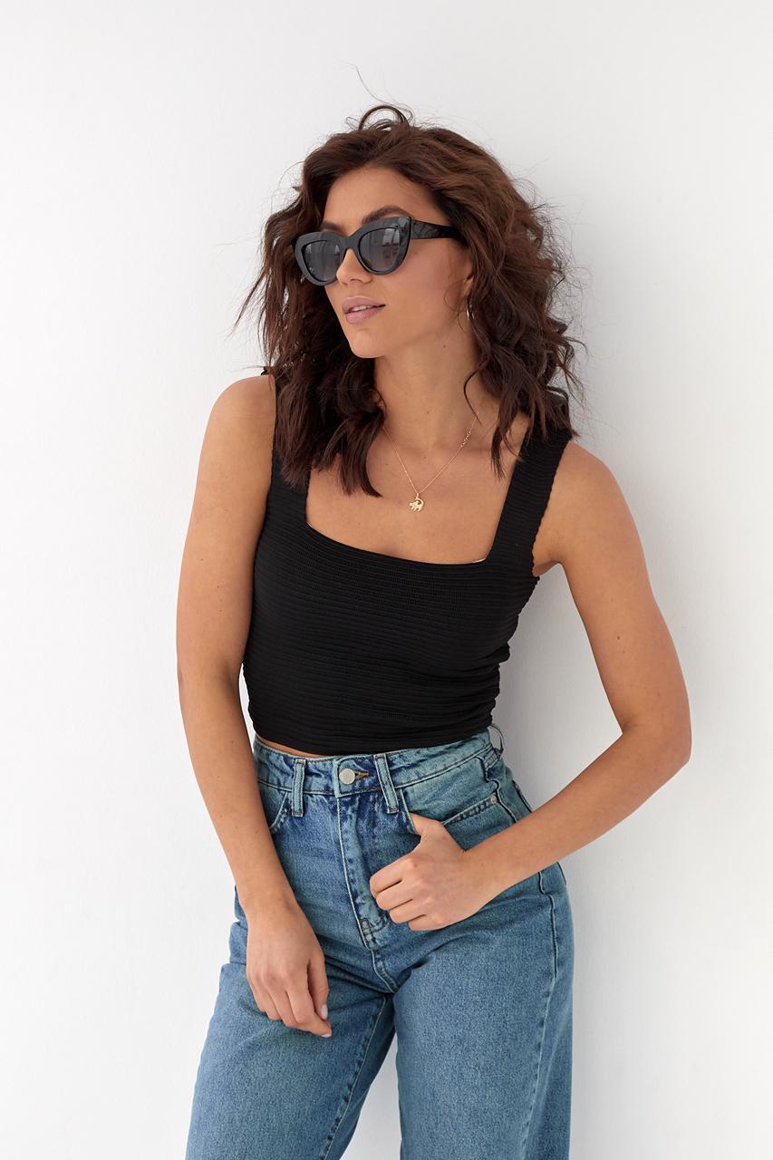 Топ женский на широких бретелях Barley S Черный (9498358)