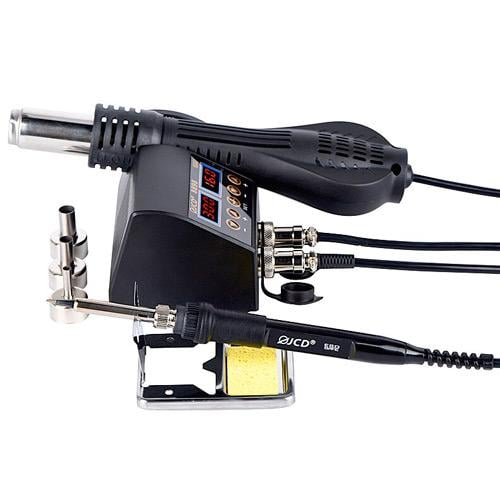 Паяльна станція JCD 2в1 8898 80 Вт з термофеном 750 Вт 2xРК комплектуючі (53485) - фото 2 Паяльна станція JCD 2в1 8898 80 Вт з термофеном 750 Вт 2xРК комплектуючі (53485) - фото 2
