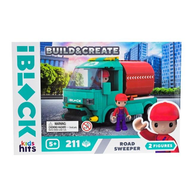 Конструктор Iblock Подметальная машина KH17/005/3 Build&create Road sweeper 211 деталей в коробке (4897126753646) Конструктор Iblock Подметальная машина KH17/005/3 Build&create Road sweeper 211 деталей в коробке (4897126753646)