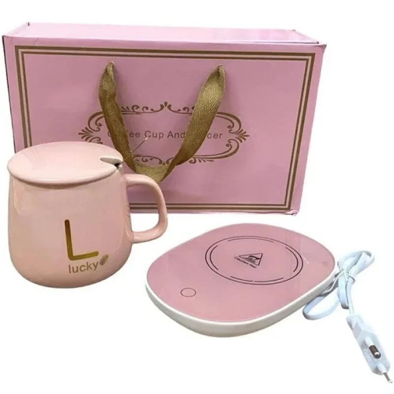 Электрочашка керамическая с подогревом в подарочной коробке Розовый (MX-00008956Q) Электрочашка керамическая с подогревом в подарочной коробке Розовый (MX-00008956Q)