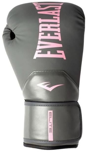Боксерские перчатки Everlast ELITE 2 BOXING GLOVES унисекс 12 унций Серый/Розовый (24598428)