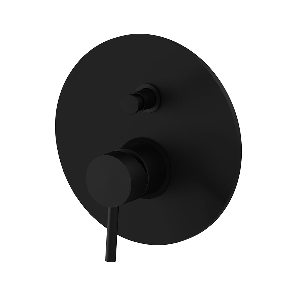 Смеситель для ванны/душа скрытого монтажа Paffoni Light Черный матовый (LIG015NO)