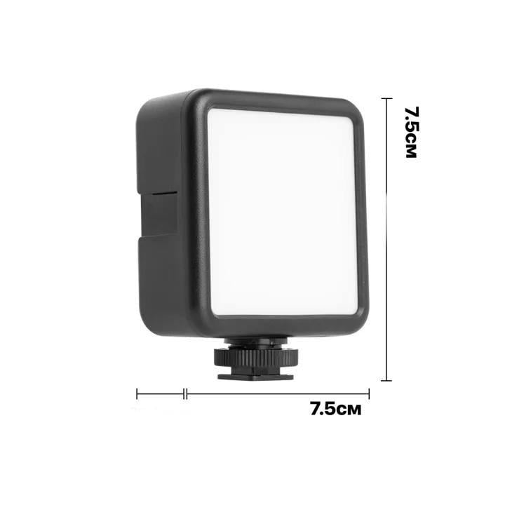Накамерный свет LED Р5 7,5х7,5 см со встроенным аккумулятором 1800mAh для видео та фотосемки - фото 5