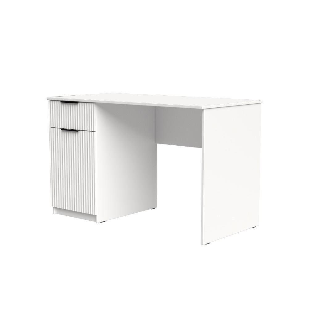 Стол письменный СП3 1Я1Д SENAM 750х1100х500 мм корпус ДСП Белый фасад МДФ краска RAL9003 Белый фрезеровка Плаше Грос - фото 3 Стол письменный СП3 1Я1Д SENAM 750х1100х500 мм корпус ДСП Белый фасад МДФ краска RAL9003 Белый фрезеровка Плаше Грос - фото 3