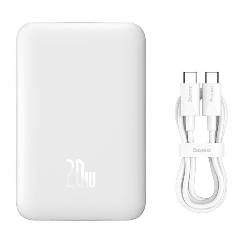 Повербанк Baseus Magnetic Mini 10000 mAh 20W MagSafe White (P10022109223-00) Повербанк Baseus Magnetic Mini 10000 mAh 20W MagSafe White (P10022109223-00)