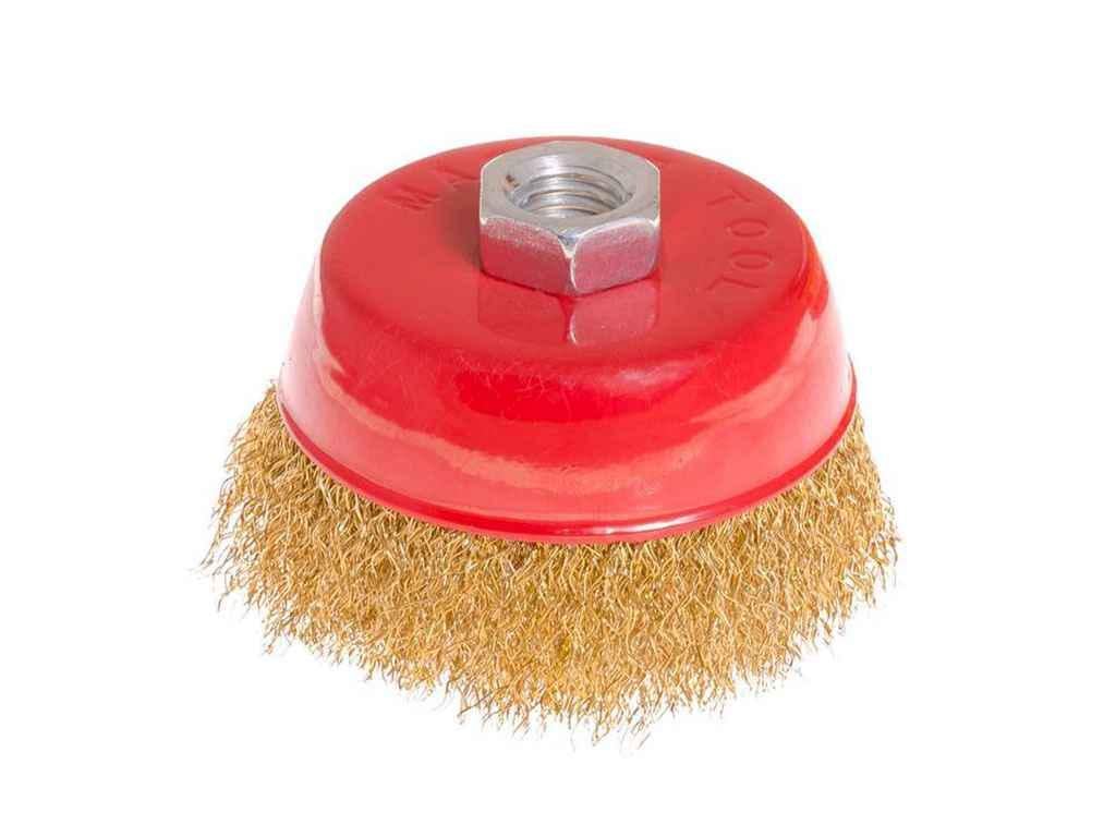 Щетка торцевая Master Tool d 85 мм рифленая (19-7108) Щетка торцевая Master Tool d 85 мм рифленая (19-7108)