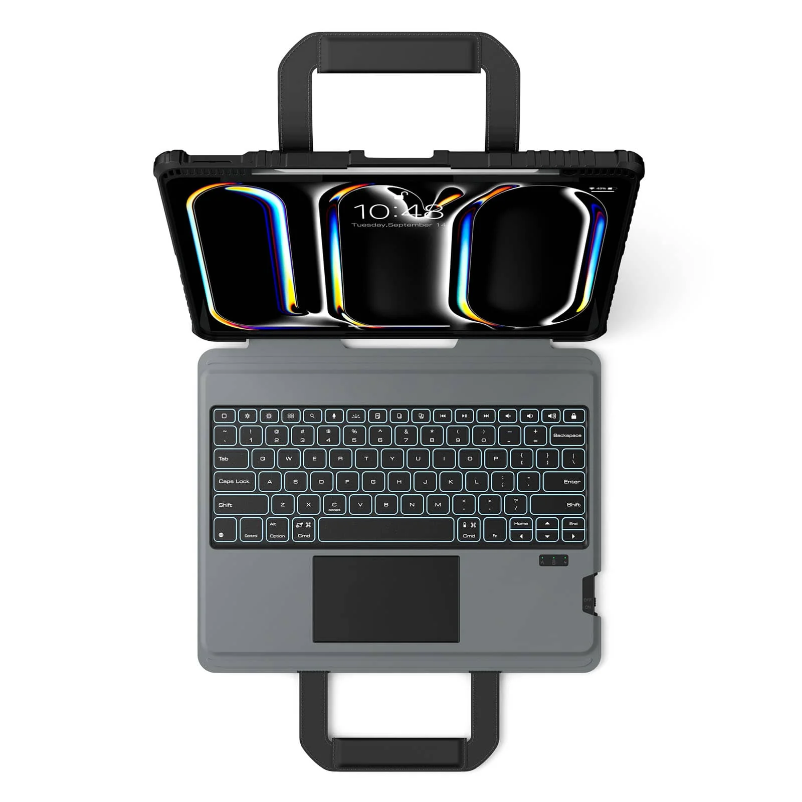 Чехол-клавиатура Nillkin Bumper Go Keyboard для Apple iPad Air 11" 2024/Air 4/Air 5 10,9" с подсветкой Black (690204828120211)