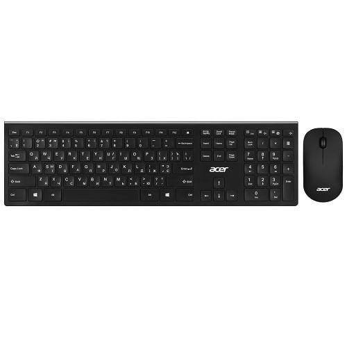 Комплект клавиатура и мышь Acer ZL.KBDEE.00Z OKR030 WL USB2.0 Черный (586879)