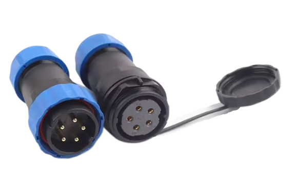 Разъем герметичный SP28 IP68 гнездо/штекер на кабель SP28 2P-F-M 5pin 25 А (2338163243) Разъем герметичный SP28 IP68 гнездо/штекер на кабель SP28 2P-F-M 5pin 25 А (2338163243)