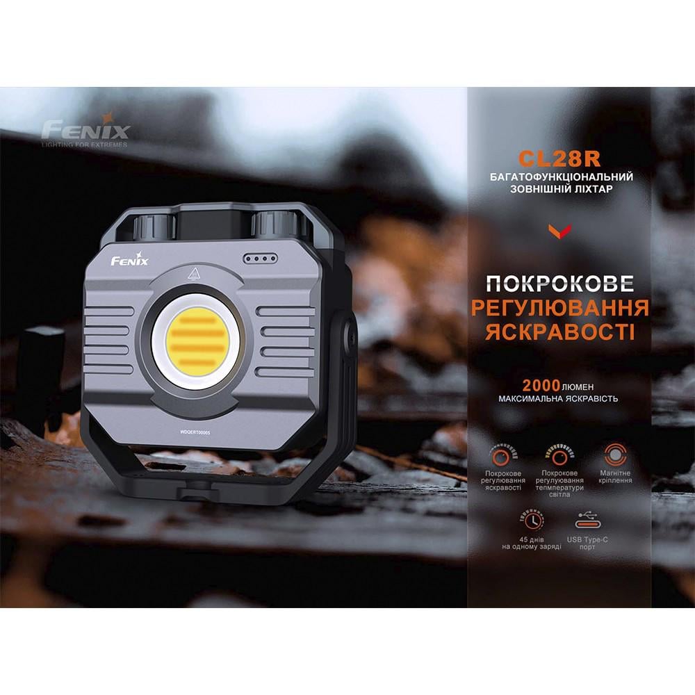 Фонарь многофункциональный Fenix с функцией Powerbank 10 000 mAh (CL28R) - фото 6 Фонарь многофункциональный Fenix с функцией Powerbank 10 000 mAh (CL28R) - фото 6