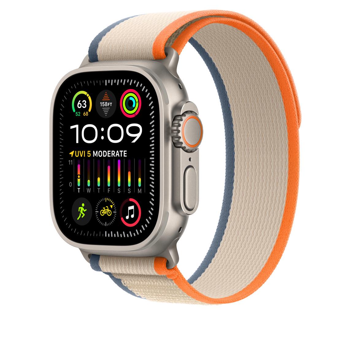 Ремешок тканевый ArmorStandart Trail Loop for Apple Watch All Series 42/44/45/49 мм Orange Beige (ARM74231)