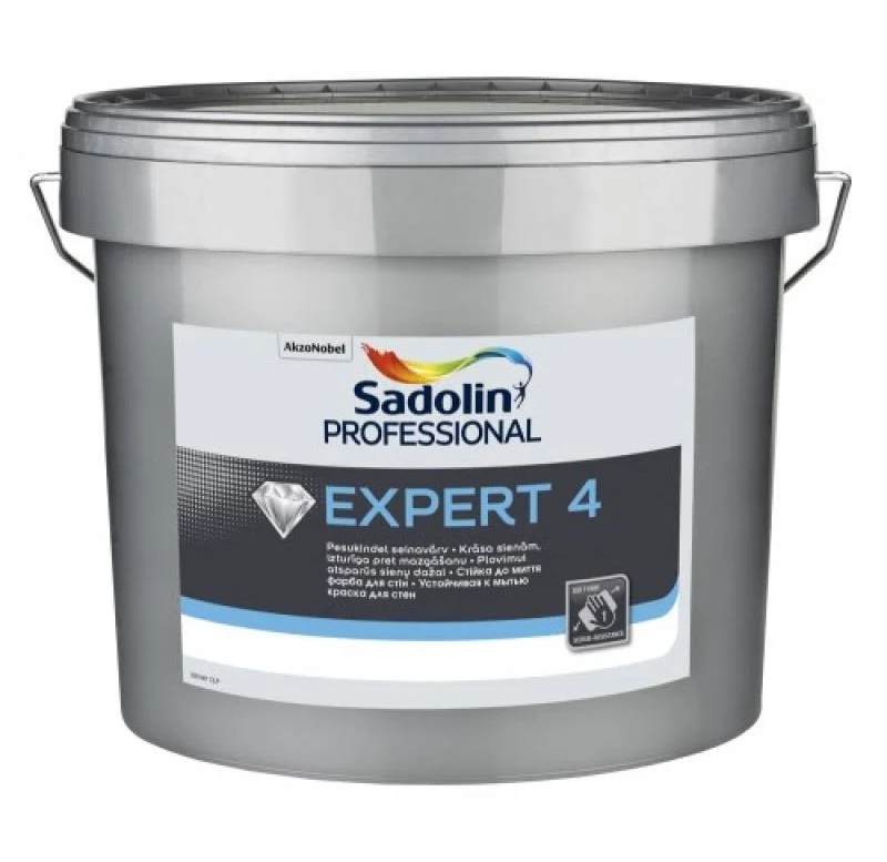 Краска для стен глубокоматовая Sadolin Expert 4 9 л BC Бесцветный (2889941492)