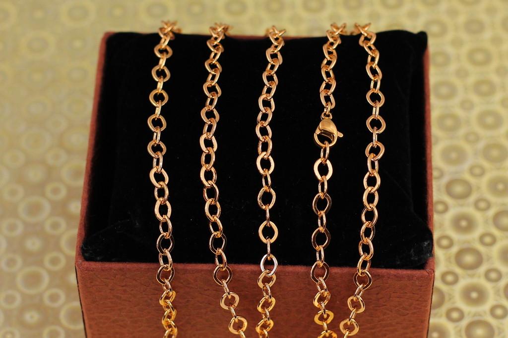 Цепь Xuping Jewelry Якорный шопард 55 см 4 мм Золотистый (2295085192)
