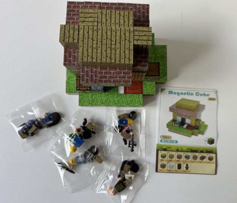 Конструктор Magnetic Cube Хатина з цегли з магнітними елементами 122 шт. (2104618676) - фото 3 Конструктор Magnetic Cube Хатина з цегли з магнітними елементами 122 шт. (2104618676) - фото 3