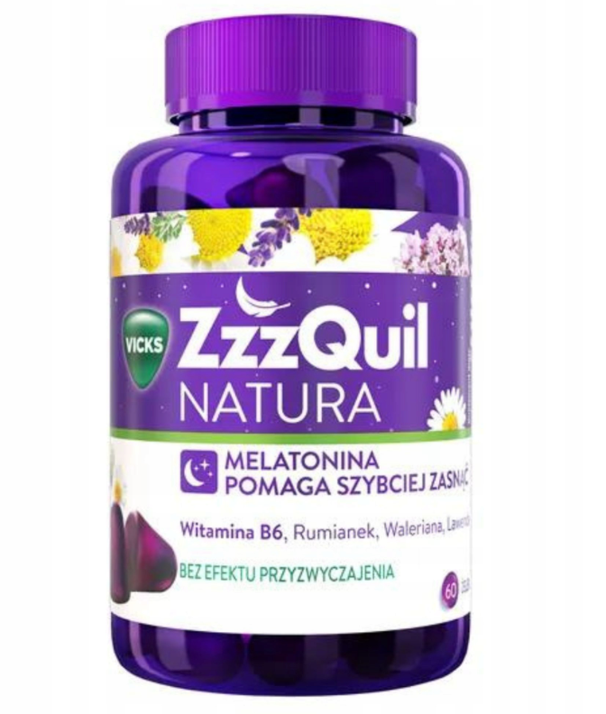 Мелатонин со вкусом лесных фруктов Vicks ZzzQuil Natura 60 желе (1323) Мелатонин со вкусом лесных фруктов Vicks ZzzQuil Natura 60 желе (1323)