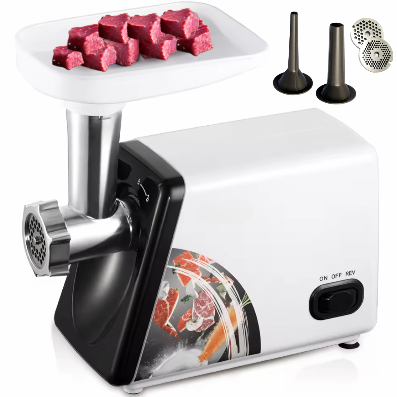 М'ясорубка з насадками 2500 Вт (17960715) - фото 1