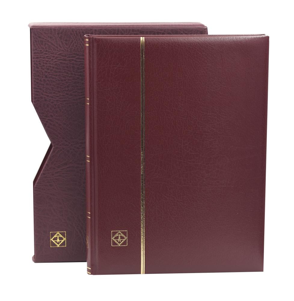Альбом для марок Leuchtturm PREMIUM с футляром на 32 страницы Красный (А19622)